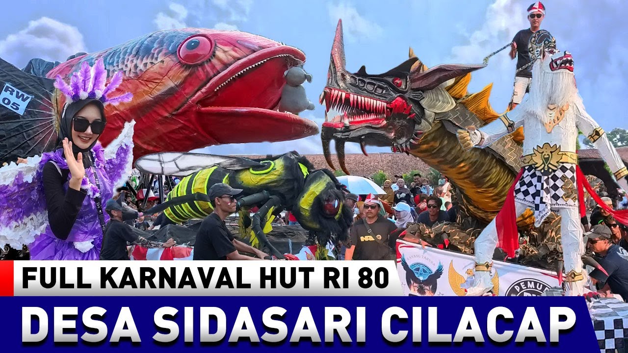 FULL KARNAVAL DESA SIDASARI SAMPANG 2025 Ada Replika Ikan Channa & Naga Raksasa