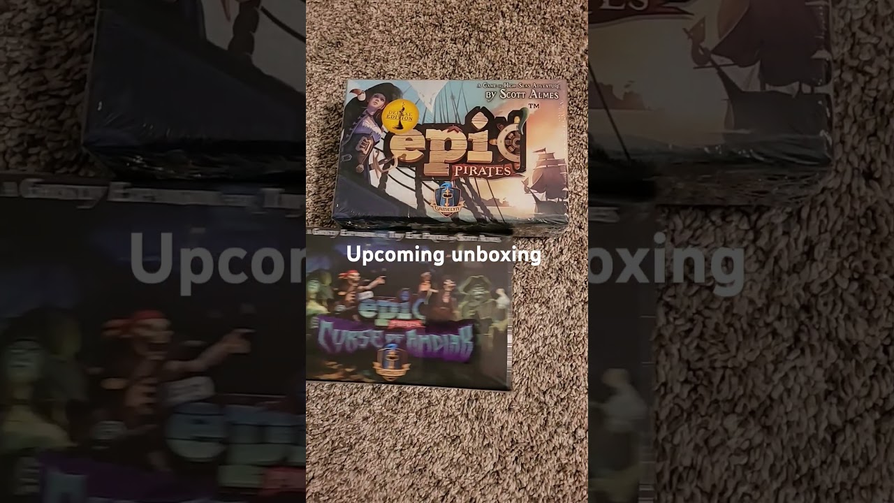 Unboxing Tiny Epic Pirates and expansion coming soon. 