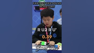 Best 2x2 solve in history EDIT! #rubikscube #cubing #speedcubing #2x2 #edits #edit