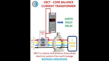 CBCT & EARTH FAULT RELAY #safety #earthing #relay #CBCT #electrician #Transformer #electrical #mccb