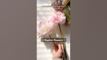 DIY The easiest technique for making flowers | How to make peony flower from paper towels