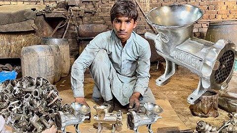 Great Process Manufacturing Meat Mincer Machine | Mass Production of Hand Meat Grinder Machine