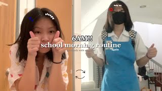 morning school routine! 6AM (Malaysian student) *again 👩🏻‍🎓📚🇲🇾