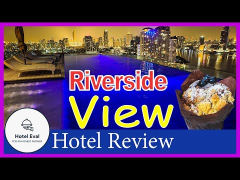 BEAUTIFUL Avani+ Riverside Bangkok Hotel - delicious food & sunrise drone video