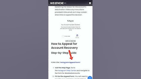 HOW I RECOVERED MY DISABLED INSTAGRAM ACCOUNT - INSTAGRAM DISABLED FORM