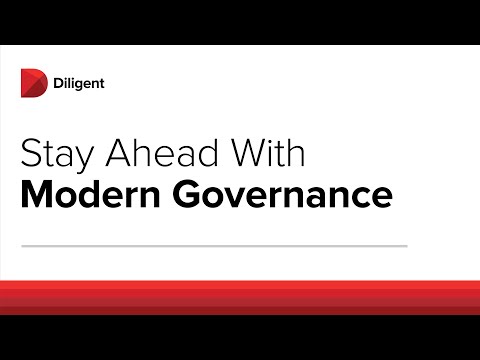 Introducing Diligent's Modern Governance Platform