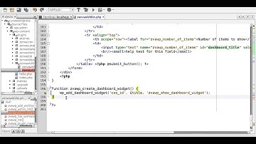 Wordpress Plugin - How to Create Dashboard Widgets part 1