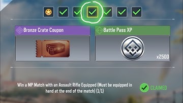 Win a MP Match with an Assault Rifle Equipped (Must be equipped in hand at the end of the match) ✅