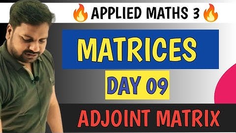 Applied Maths 3|Matrices Applied Maths 3|Up Polytechnic Applied Maths 3