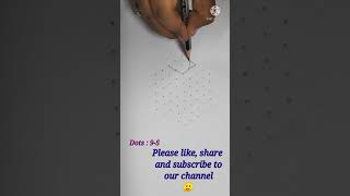And Easy Rangoli Daily Rangoli 9 Dots Beautiful Rangoli