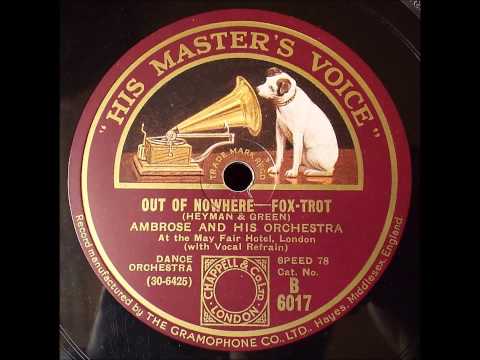 Out of nowhere, Ambrose, 1931