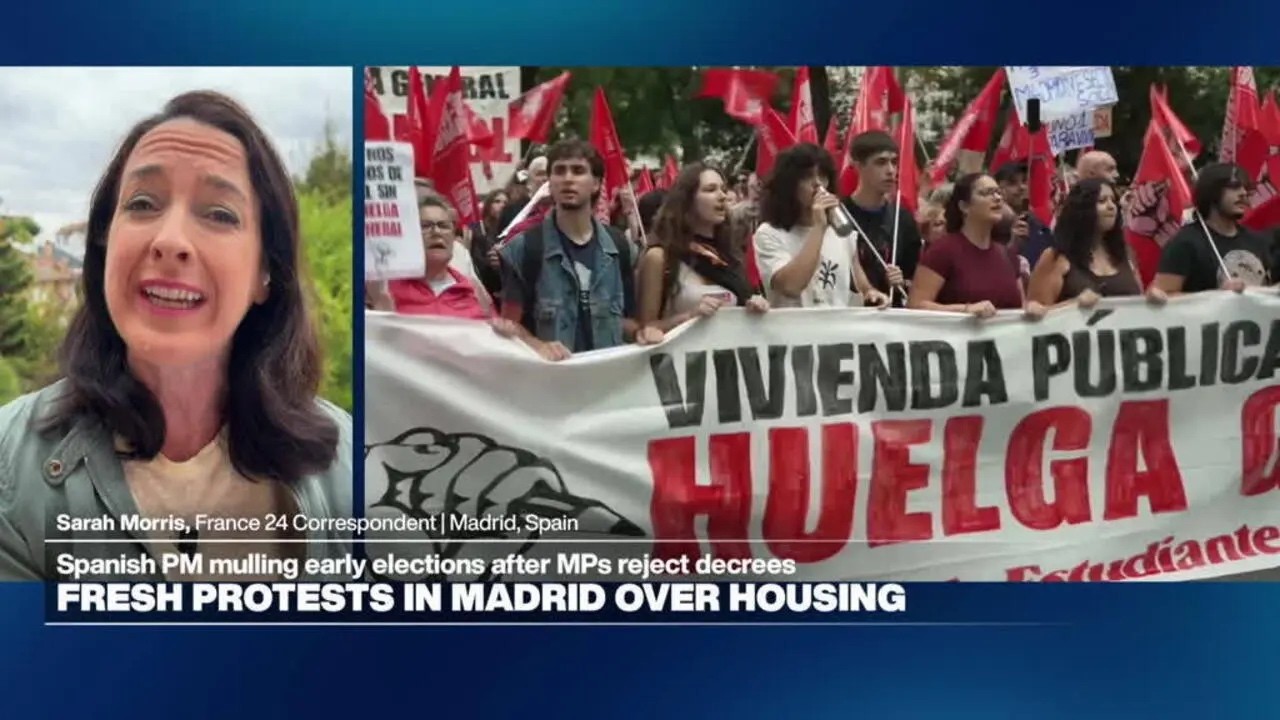 Fresh protests over housing flare in Spain after lawmakers reject relief measures • FRANCE 24