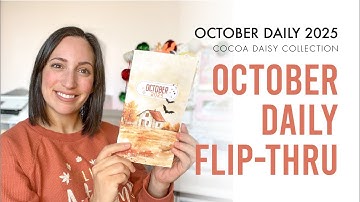 October Daily 2025 Full Flip Through | Cocoa Daisy Simple Daisy Notebook