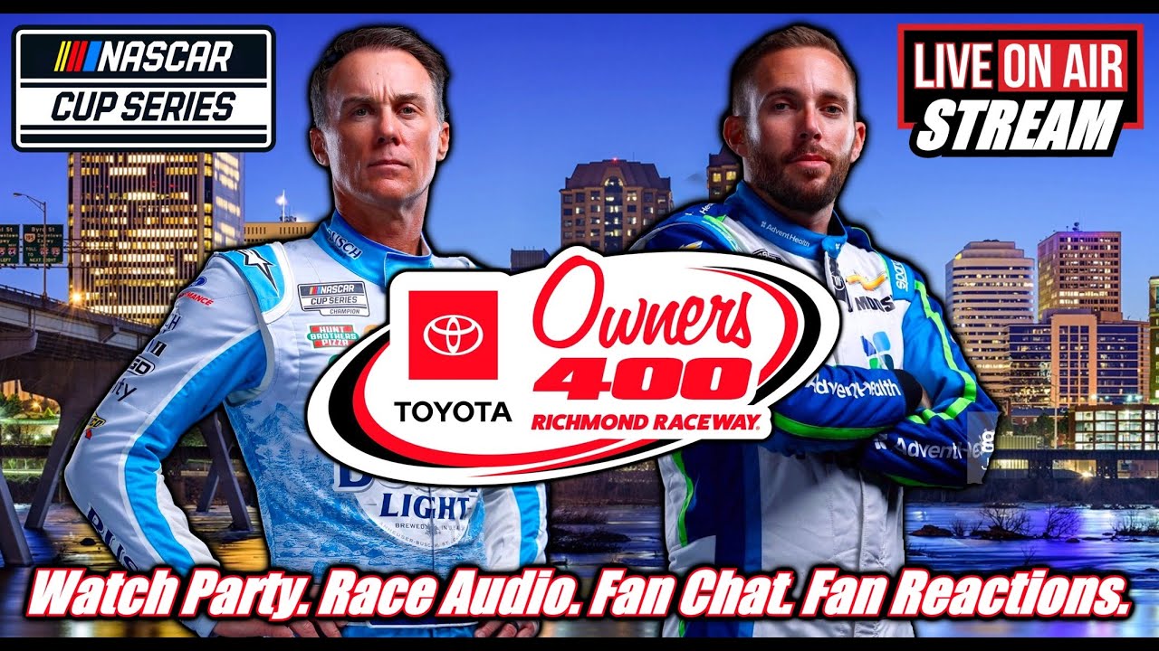 NASCAR Toyota Owners 400 Richmond Raceway LIVE Watch Party Play By Play Race Audio Fan Chat