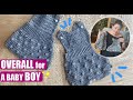 HOW TO CROCHET AN OVERALL FOR A BABY BOY (WITH SHORT)   - EASY AND FAST - BY LAURA CEPEDA