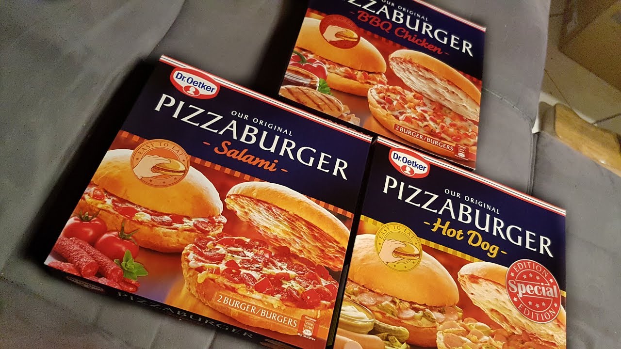 PIZZA BURGER 3 Sorten [Dr. Oetker] ¦¦¦ TEST YouTube