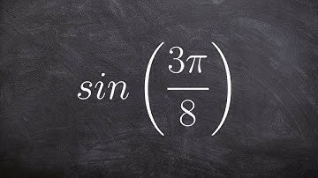 Learn how to evaluate using the half angle formula of sine