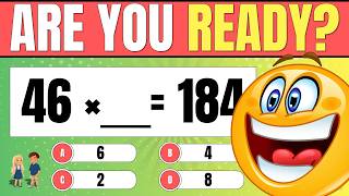 Find the Missing Number Grade 4! Math Practice Quiz for Kids ⭐ | Safe Place