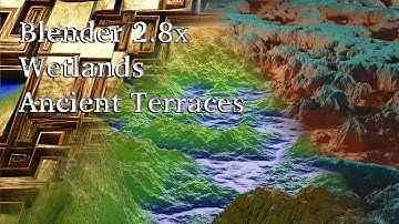 Blender 2.8 - procedural landscape - Tutorial