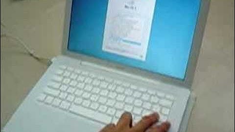 Apple macbook first-time boot up screen