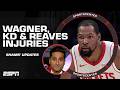 Shams Charania's injury updates on Franz Wagner, Kevin Durant &amp; Austin Reaves | SportsCenter