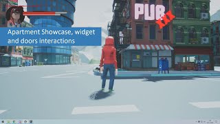 Apartament showcase widget and door interaction UE4