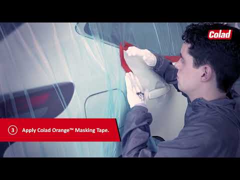 Малярний скотч Colad Orange Masking Tape (25мм х 50м), видео 1