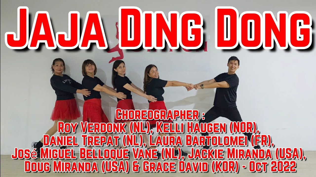 Jaja Ding Dong |  LINE DANCE | Phrased Easy Improver | Roy Verdonk & Team