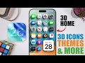 IOS 26 Home Screen Setup 3D Icons Secret Widgets Themes More