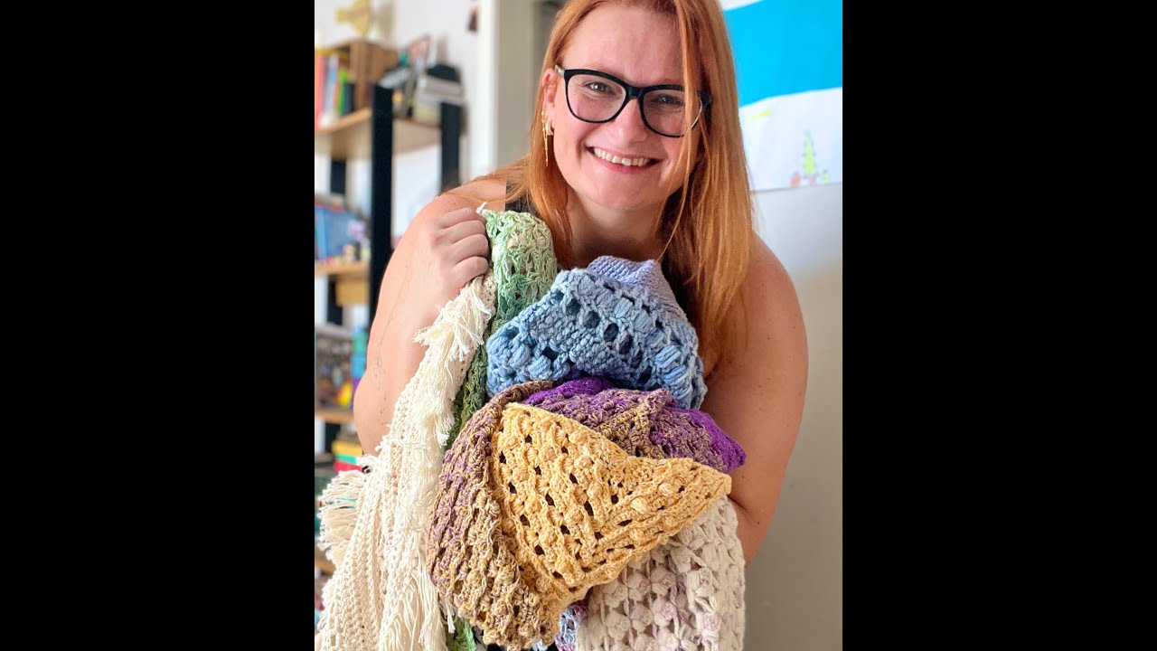 Minhas receitas de Xale em crochê