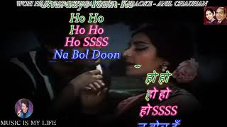 Woh Hai Zara Khafa Khafa karaoke With Lyrics Eng & हिंदी