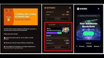 ⏰ 13 Days Left to Submit Haven1 ($H1) Withdrawal Address to Satoshi App!!!