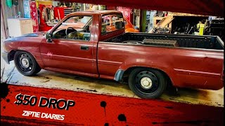 EPISODE 47LOWER YOUR MINI TRUCK FOR $50…..TOYOTA BUDGET BUILD