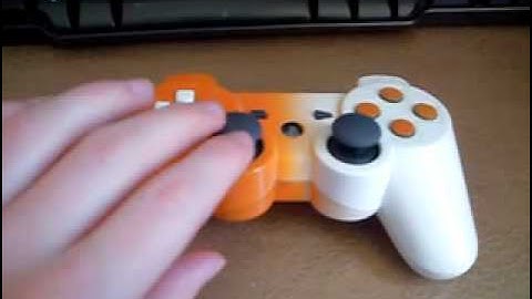 Custom Ps3 controller (orange + white)