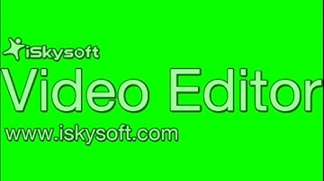 iSkySoft Video Editor Watermark Green Screen (Free to use!!!)