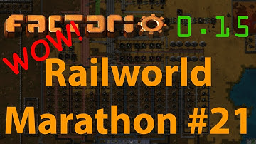 Factorio Railworld Marathon #21 - more red circuits, ore balancing