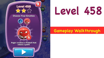 Inside Out Thought Bubbles Level 458 Gameplay Walkthrough No Boosters