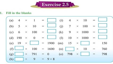 PSEB 4th maths exercise 2.5 | pseb 4th maths  chapter 2 | Fundamental operations on numbers | PSEB 4