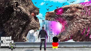 Godzilla Vs Kong Epic Fight Battle in Gta 5 in Telugu screenshot 3