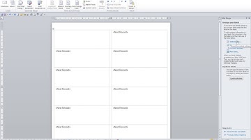 Microsoft Word 2010 Level Two Video 46 Mail Merge Labels