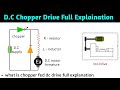 chopper fed dc drive | power control chopper drive | chopper fed dc motor drive | in hindi