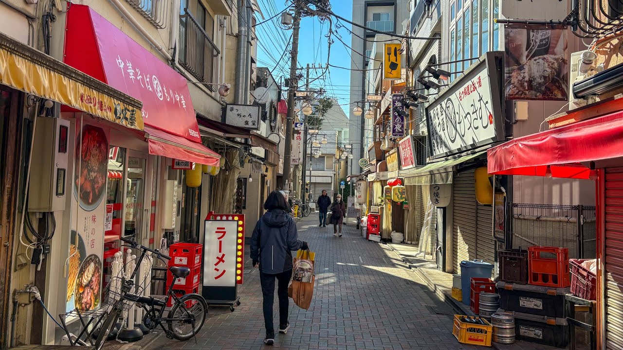 Tokyo, Japon | Nishiogikubo | Visite à Pied 4K