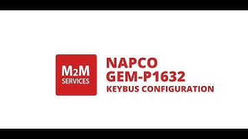 Napco GEM-P1632 Keybus Configuration