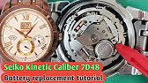 How To Change a Seiko Kinetic Watch Battery Capacitor Caliber 5M84 | DIY |  SolimBD - YouTube