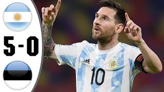الأرجنتين vs إستونيا 5-0 Argentina vs Estonia 5-0 Resumen Y Goles 2022 HD