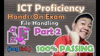 Sorting Value - File Handling Part 2 - Hands-On(2nd) Exam - ICT Specialist Proficiency