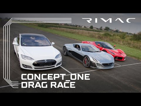 DRAG RACE: Rimac Concept_One Takes 'em All