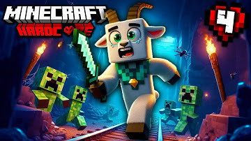 Exploring TERRIFYING MINESHAFT in Minecraft Hardcore