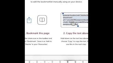 Installing and using the Stache bookmarklet on iOS