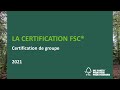 Formation  gestion forestire fsc  certification de groupe